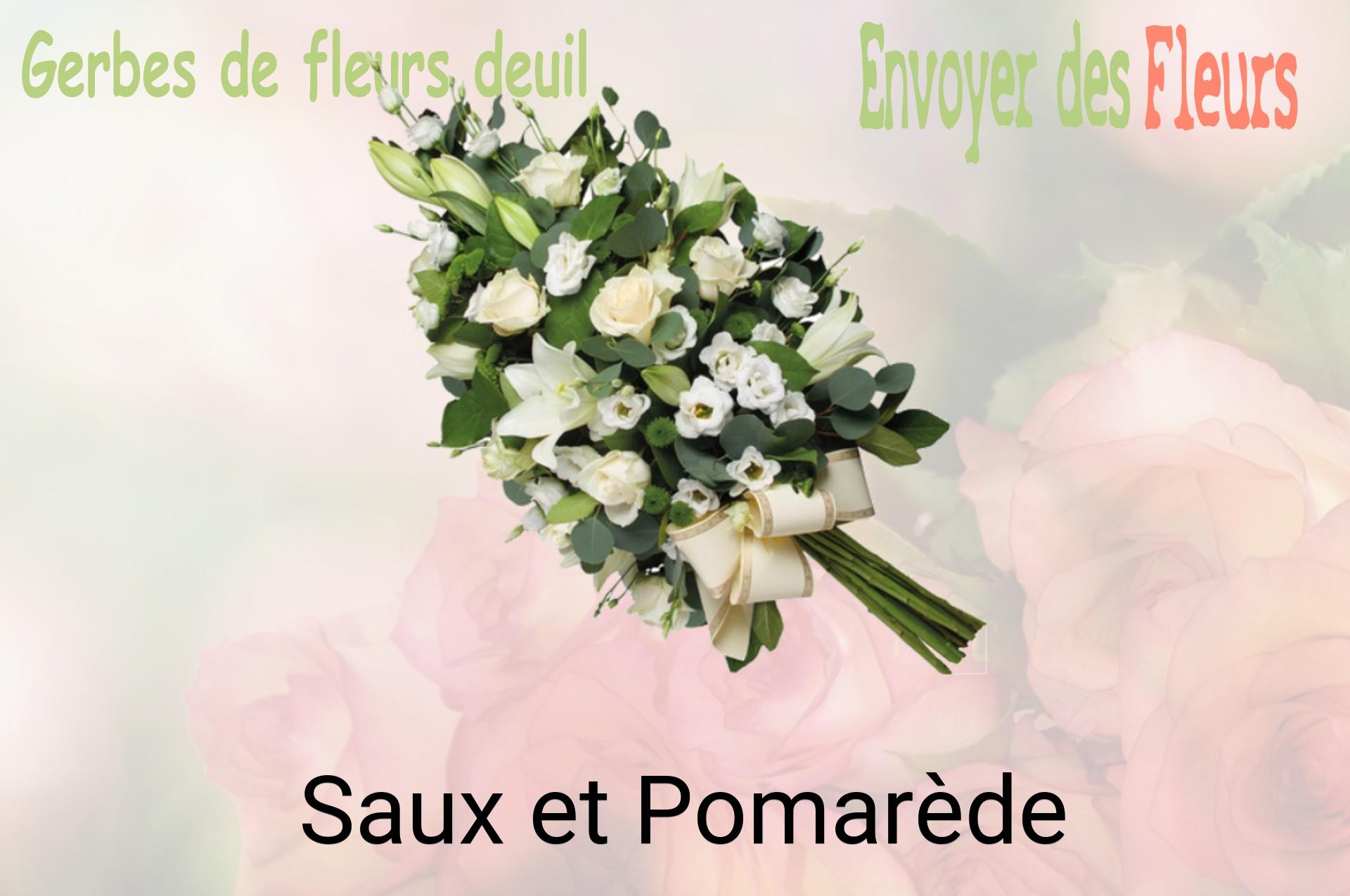 Gerbe de fleurs de deuil livrée à Saux-et-Pomarède